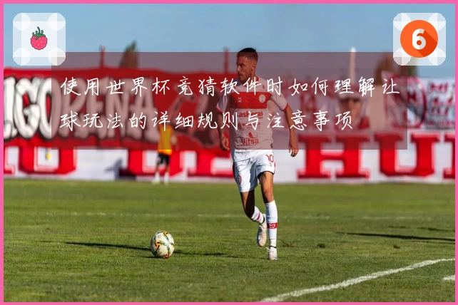 使用世界杯竞猜软件时如何理解让球玩法的详细规则与注意事项